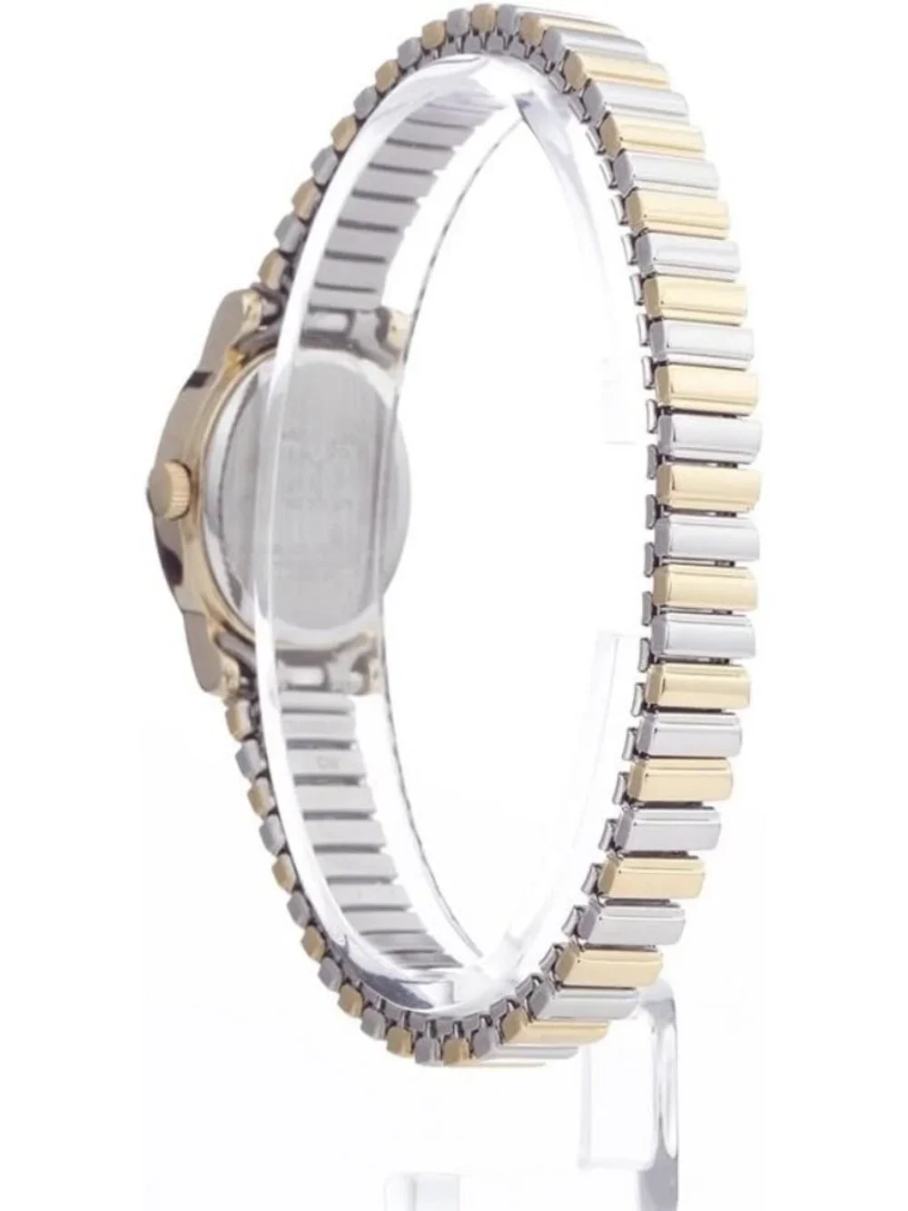Women's Two Tone Silver Tone Crystal Dial Cavatina Classic Elegant Wrist Watch